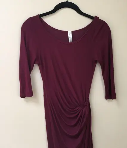 Lovely Day Faux Wrap 3/4 Sleeve Maxi Dress Size Small