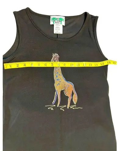 Vintage Black CoConut Bay Giraffe Maxi Dress