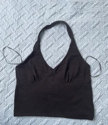 Ambiance Apparel Black Halter Top