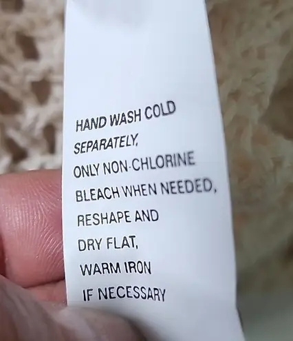 Jeanne pierre Natural Stretchy Crochet Tunic Top