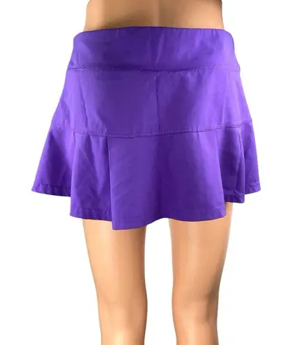Prince Purple A Line Pleated Sporty Tennis Golf Athletic Skirt Skort Size S