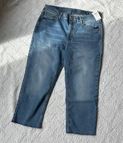 J. Jill Blue Ankle Cropped Jeans Relaxed Fit Size 12P