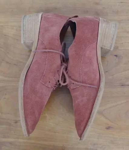 Wittner Suede Derby Ladies' Shoes Size 39 Red