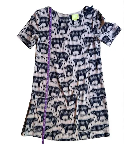 Maeve by Anthropologie Polar Bear Mini Shift Dress with Pockets Size 2 EUC