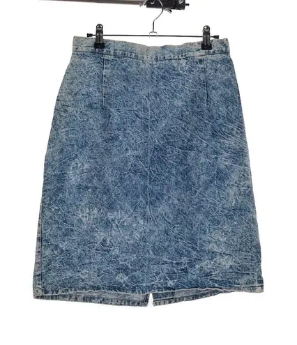 Vintage Acid Wash Jean Skirt Size 13/14