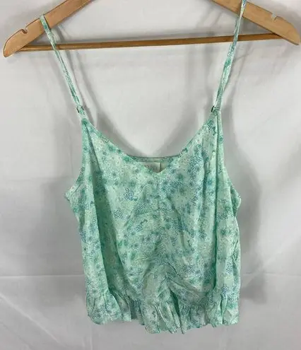 Abound 4/$25 NWT  ruched front spaghetti strap blouse blue