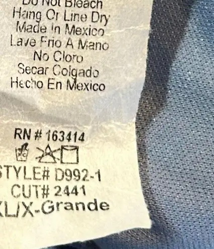 21 Saints Women Size XL Midnight Sky Blue Sleeveless with Keyhole Design Dress Size L