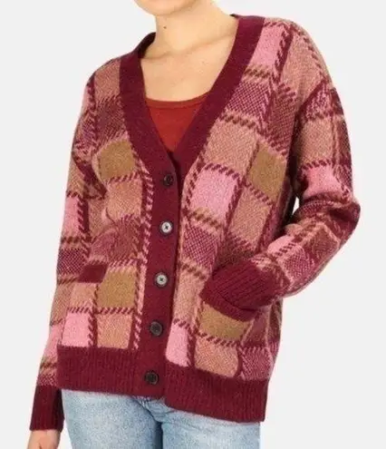 RE/DONE . 90s Oversized Wool Alpaca Blend Cardigan