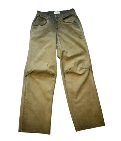 Cotton Citizen Mila Pant in Faded Stonewash Green, Sz 23 (runs big)