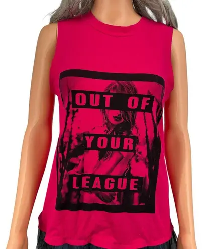 KTOO Hot Pink Sleeveless Shirt With Tulle Skirt Attached Medium Punk Grunge