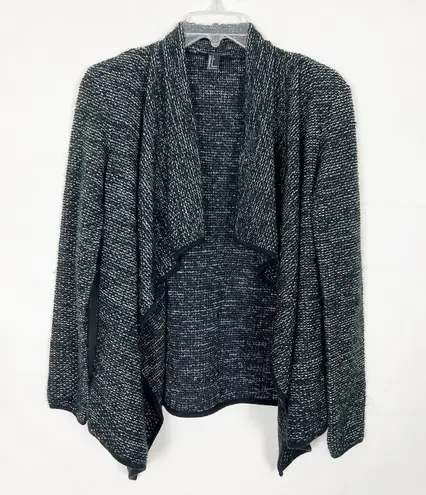 Xxi Open Front Marled Waterfall Cardigan Size Small