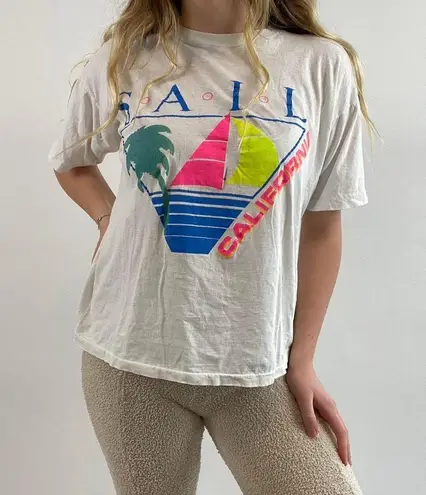 Vintage SAIL Neon Graphic T
