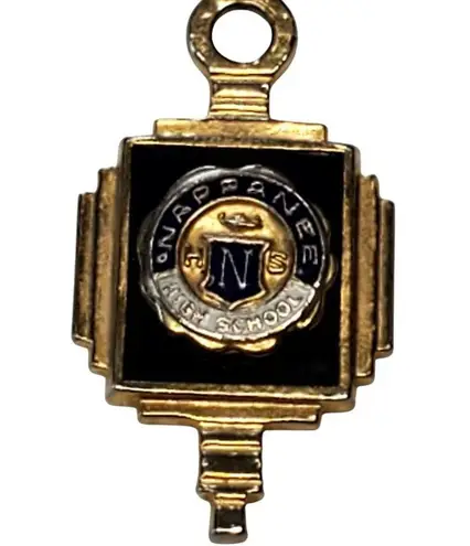 Nappanee High School Pendant Small DH 67 Vtg Gold