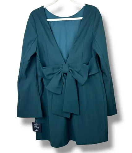 Lulus NWT Elegant Cutie Emerald Bow Bell