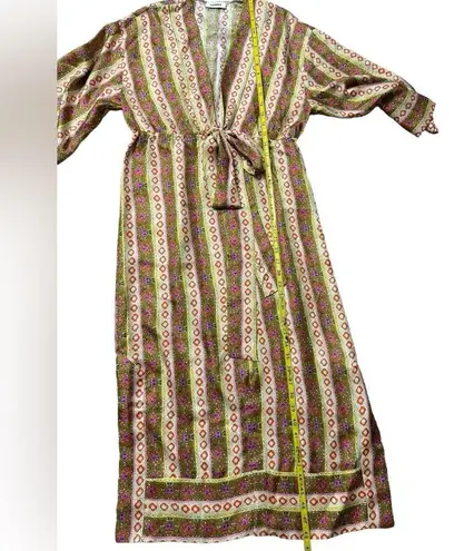 Sandro Striped Kaftan Midi Silk dress Size 36 US size 4