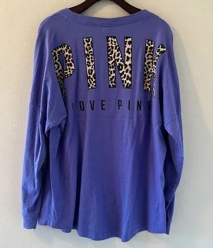 PINK - Victoria's Secret VS PINK long sleeve cheetah print tee Size large