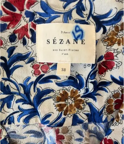 Sézane Blouse Floral Button Down 38