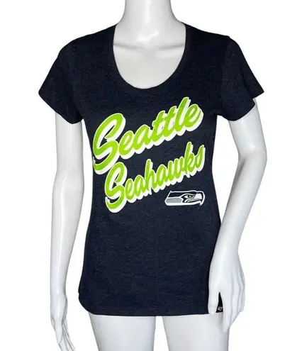 47 Brand Seattle Seahawks Shirt Womens Small Blue Green NFL '47 Graphic Tee Sportswear