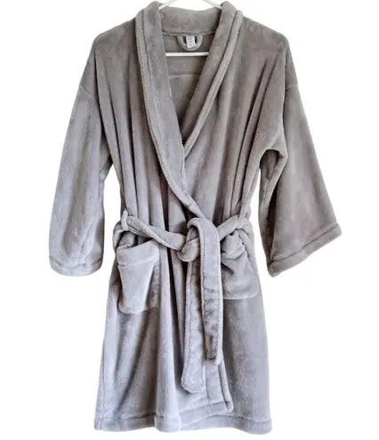 Stars Above  Cozy Robe Wrap Grey Short XS/Small Women’s