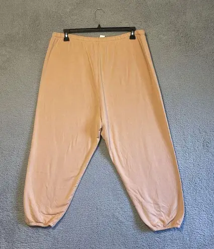 Aerie Offline By  Womens Oversized Sweatpants Peach Size XL Jogger Cotton Soft