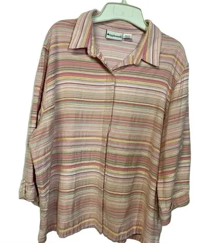 appleseed's APPLESEED’S women’s top, Sz 20, peach