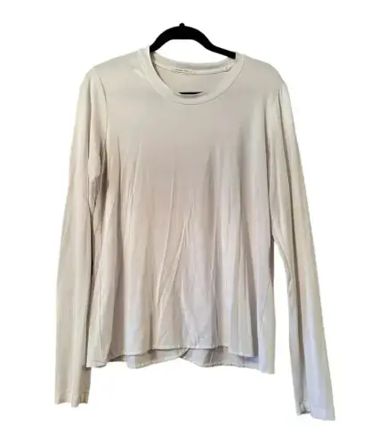 Marine layer  L Tulip Back White Tee Long Sleeve classic - Image 1