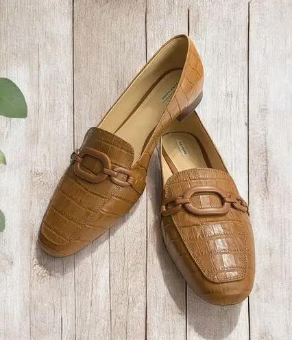Alex Marie Women’s ‘Arilla’ flats/loafers. Size 12M, Croc embossed gently worn.