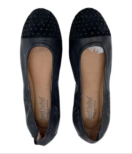 Josef Seibel Pippa Studded Leather Ballet Flat