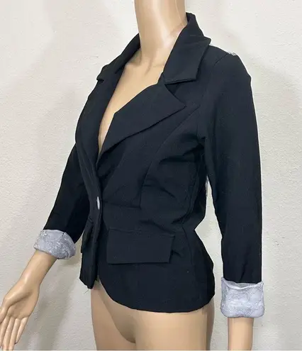 French Atmosphere Lace Blazer