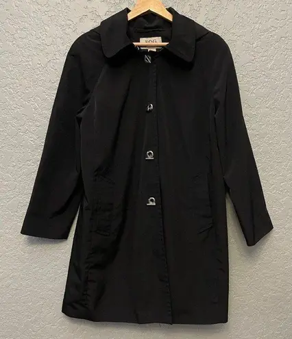 London Fog FOG by  Black Trench Coat