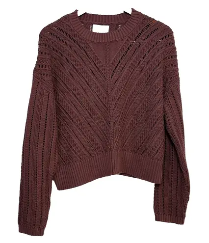 Old Navy NWT  Womens Fall Cropped Chevron Knit Sweater M Soft Girl Fall Layer