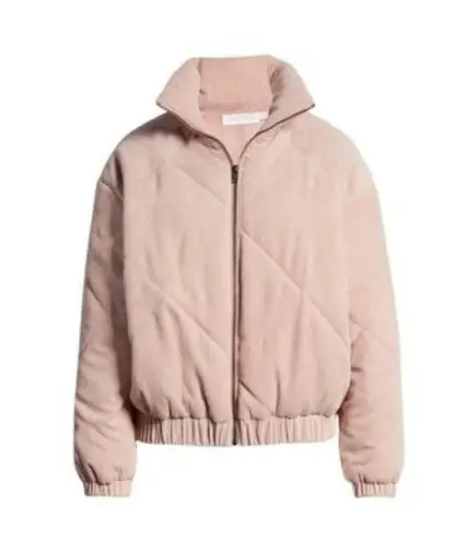 All in Favor NEW Quilted Corduroy Bomber Jacket in Dusty Pink Women's S