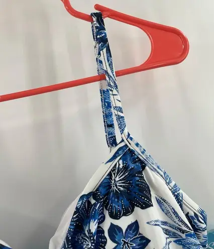 SWIM SOLUTIONS Swimsuit Dress Size 18 Swimdress NWT Blue Empire Floral One Piece