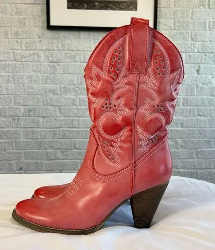 sbicca Of California Women's NWT Cowgirl Boots 10 Heeled Pink