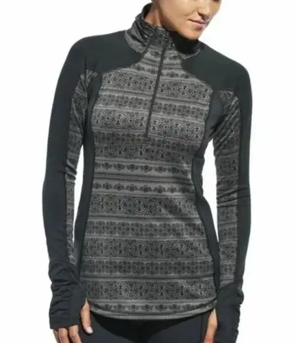Calia Carrie Underwood Activewear Top Womens XS Gray Black 1/2 Zip Athletic Gym