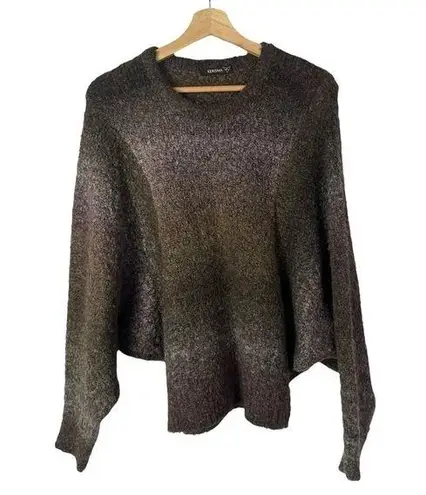 Kerisma Boutique Brown Knit Batwing Crewneck Pullover Sweater M