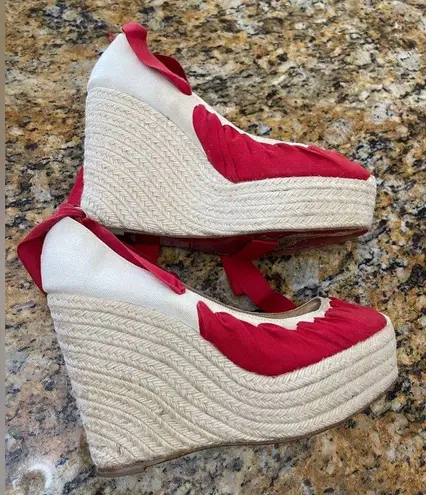 Christian Louboutin  Espadrille Wedges sz41 11US