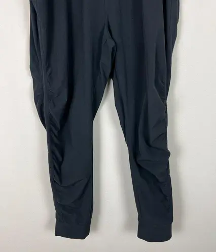 Coolibar Pants Women Medium Black UPF 50+ Motio Joggers Ruched Pull On Stretch M