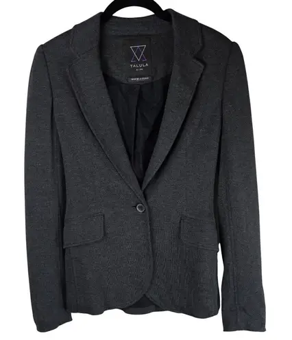 Talula Aritzia Womens Grey Pima Cotton Blazer Jacket Sz 00