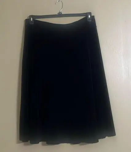 Charter Club Skirt Sz L Velour Velvet A-line Fit&Flare Closet Staple Office