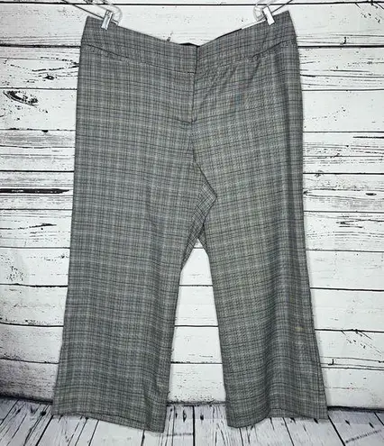 Lane Bryant  NWT Size 24 Houndstooth Plaid The Allie Wide Leg Trouser Dress Pants