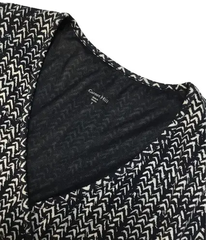 Garnet Hill Brianna Surplice Soft Jersey Knit Faux Wrap Lined Dress Navy S