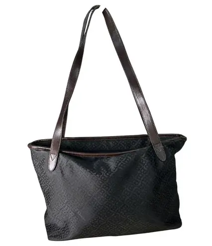 Bally Vintage Shoulder Bag Tote Gold Brown Leather