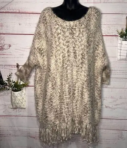 Umgee Boutique Chunky Knit Tunic Sweater | Oversized Small