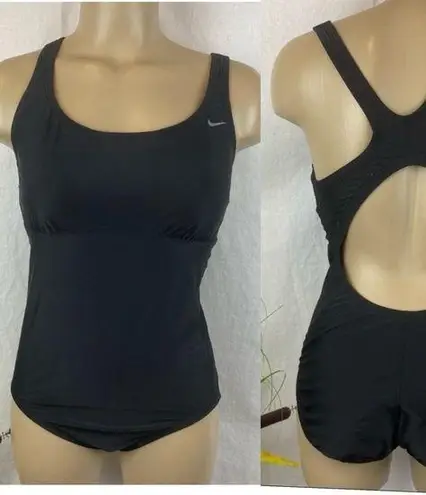 Nike  Black 1 Piece Sport Athletic Swim Bathingsuit M