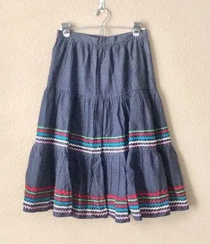 MINT Polka dot striped ruffled skirt Size XS