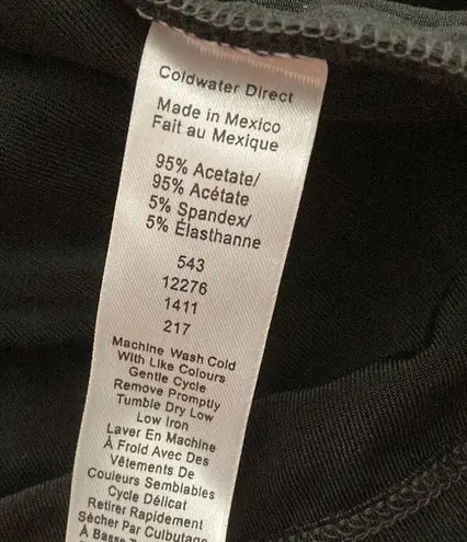 Coldwater Creek NEW Destinations Button Cardigan Black Size Medium Sleek NIB