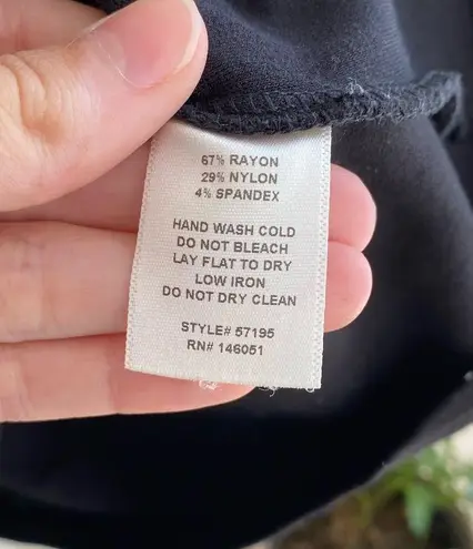 Monteau Black Fit and Flare Dress, Size M