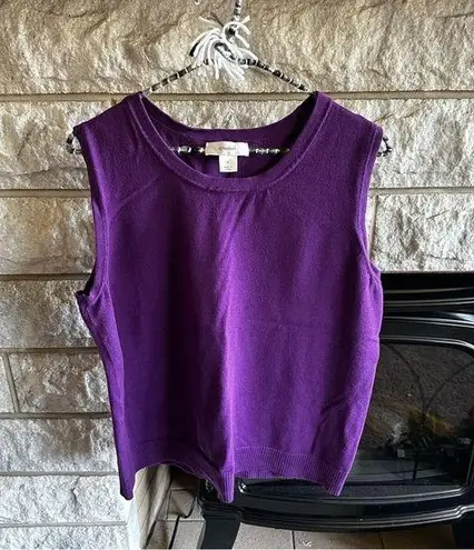cj banks purple sweater vest size X (14W)