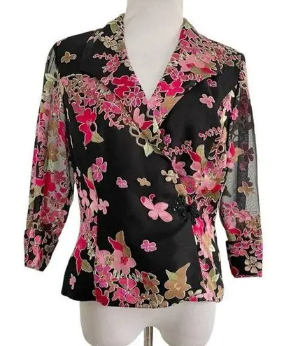 Alex Evenings  Size Small  Top Blouse Party Wedding Fancy Classy Floral - Image 1